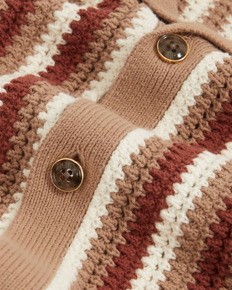 Carrington Crochet Camp Shirt