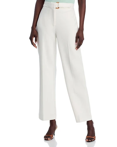 Full Novelty Buckle Wide Leg Pants