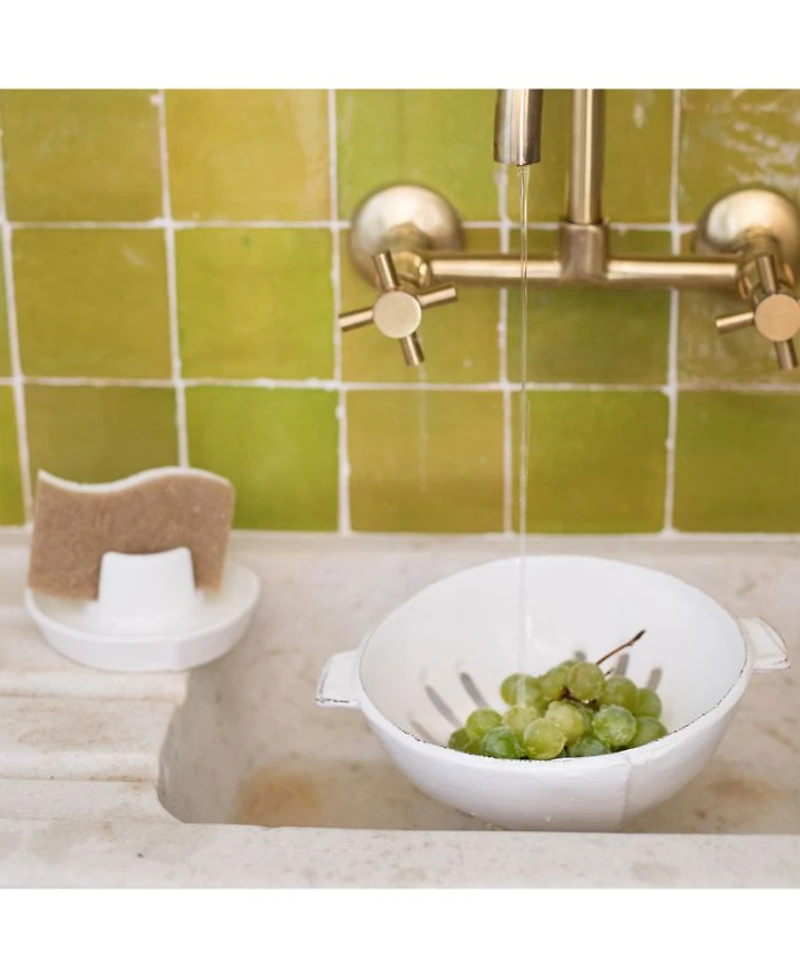 Lastra White Sponge Holder