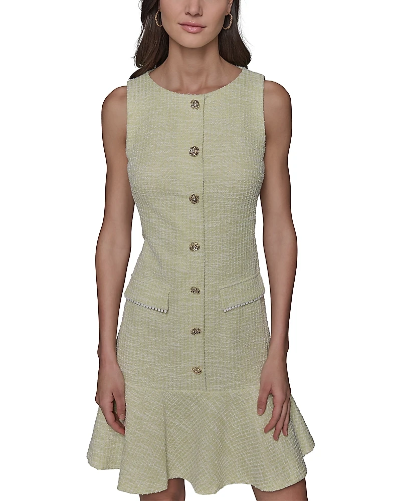 Karl Lagerfeld Paris Ruffled Hem Dress