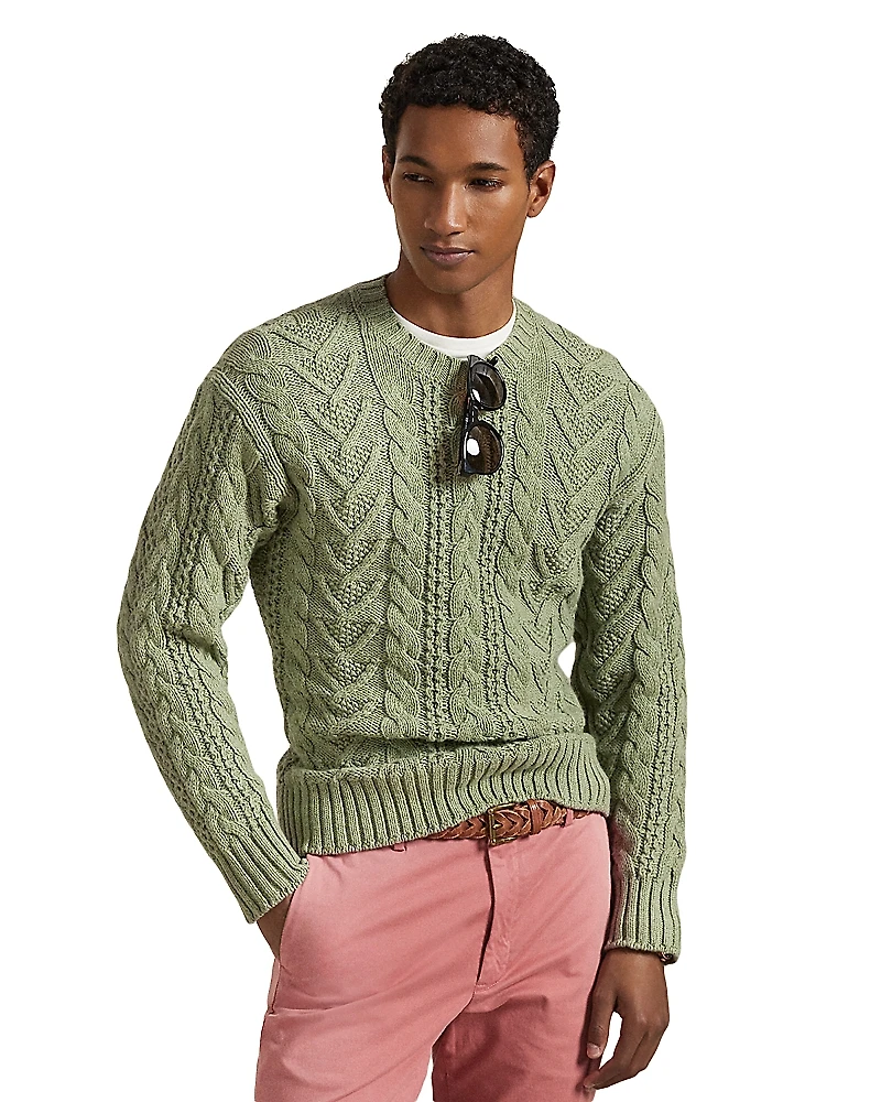 Polo Ralph Lauren Cotton Blend Fisherman's Sweater