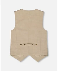 Boys' Sleeveless Vest Light Taupe - Little Kid