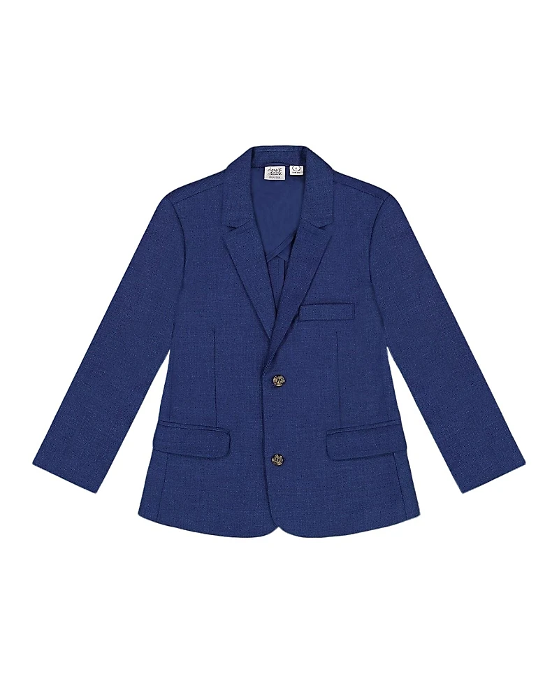 Deux par Boys' Two Button Blazer - Little Kid