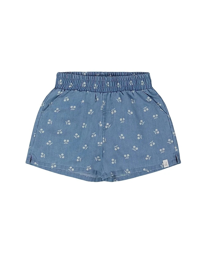 Deux par Girls' Printed Chambray Short - Big Kid