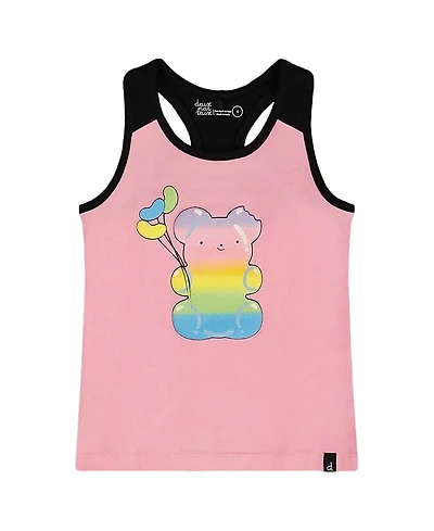 Deux par Girls' Organic Cotton Racerback Tank Top - Big Kid