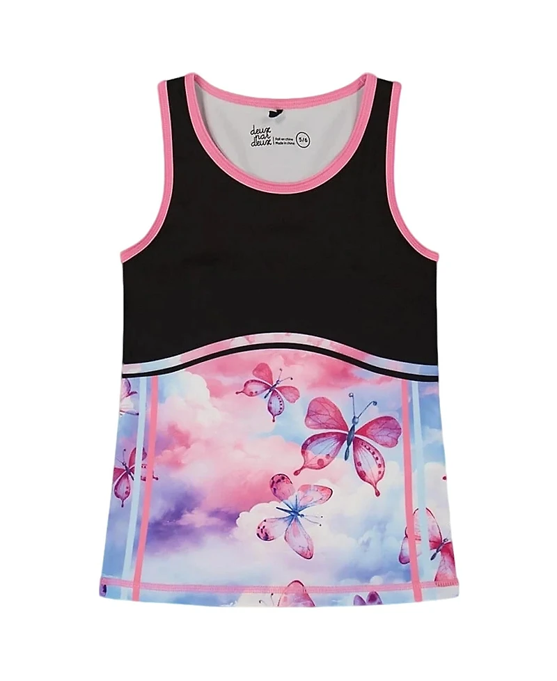 Deux par Girls' Colorblock Athletic Tank Top - Big Kid