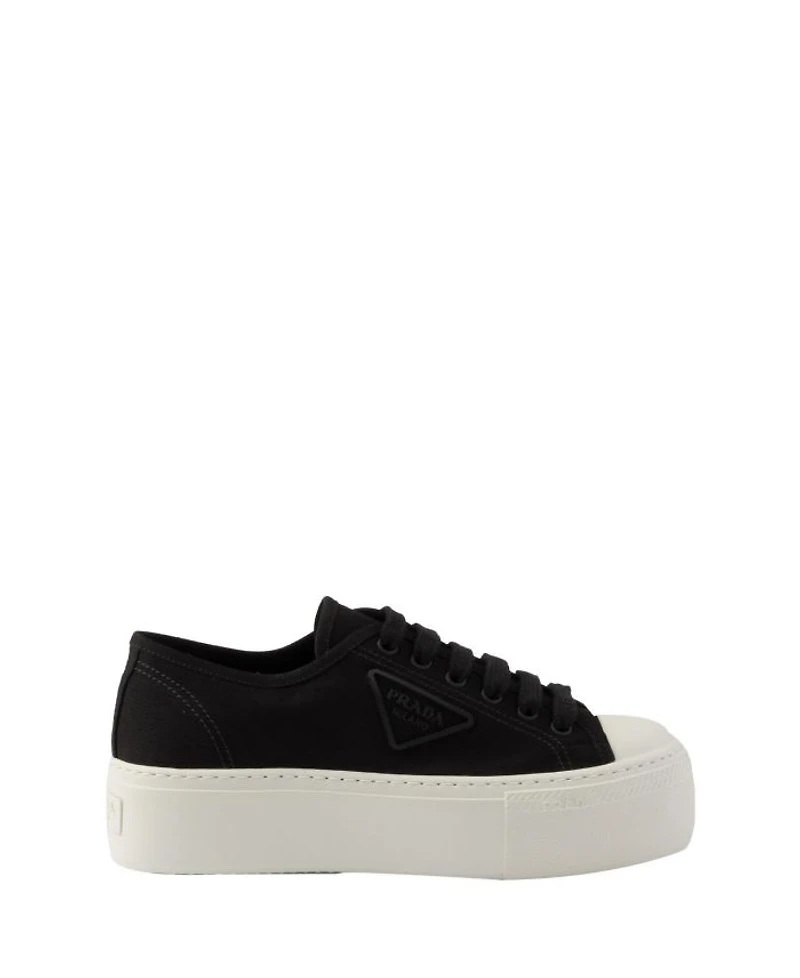 Women's Laced Fabric Sneakers