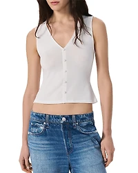 rag & bone The Knit Button Up Tank
