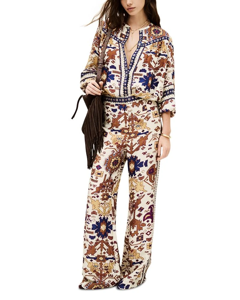 Vlyde Printed Wide Leg Pants