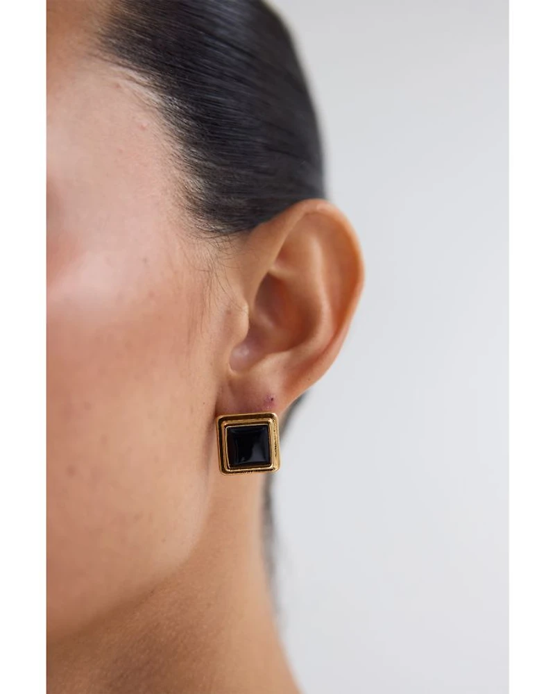 Archer Square Stud Earrings