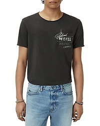 John Varvatos Raw Edge Graphic Logo Tee