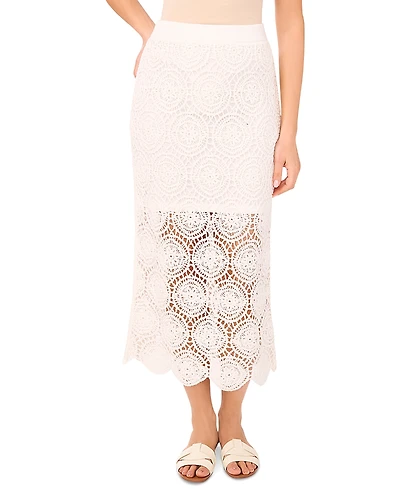 1.state Crochet Midi Skirt