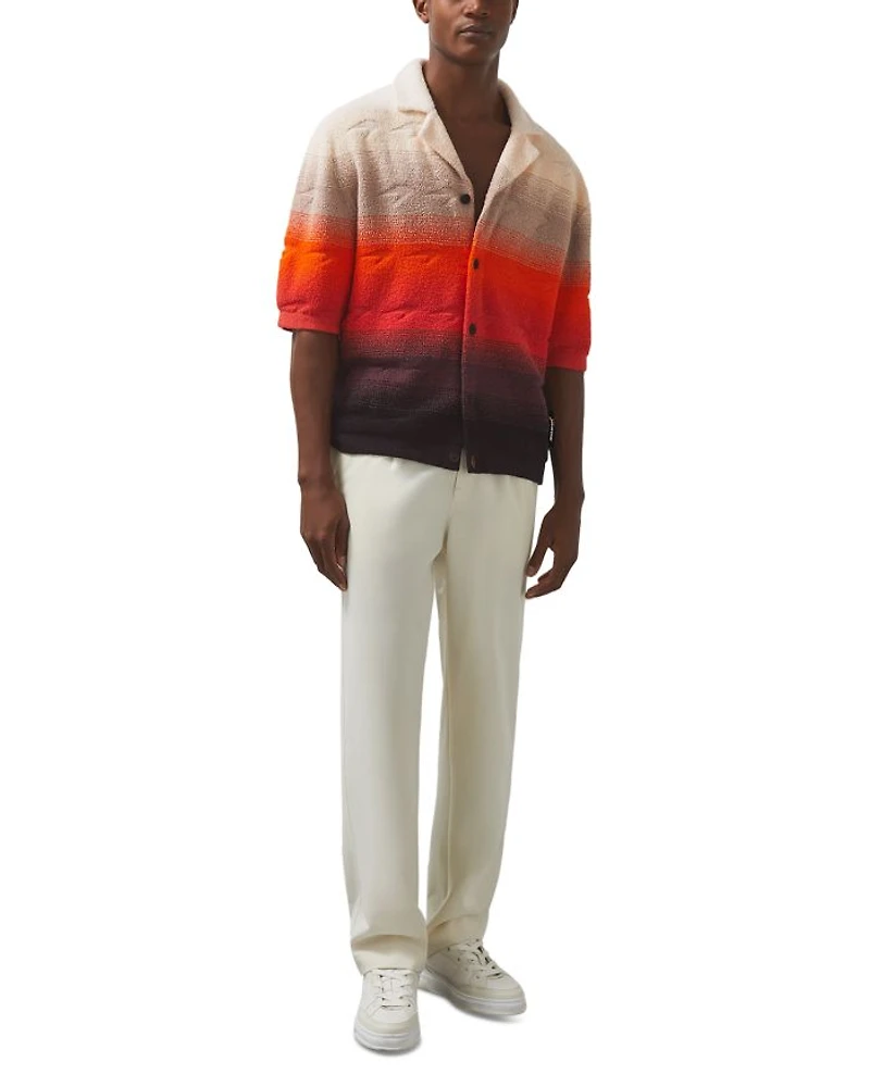 Short Sleeve Knitted Towelling Shirt