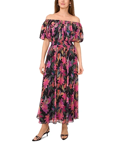 Vince Camuto Puff Sleeve Maxi Dress