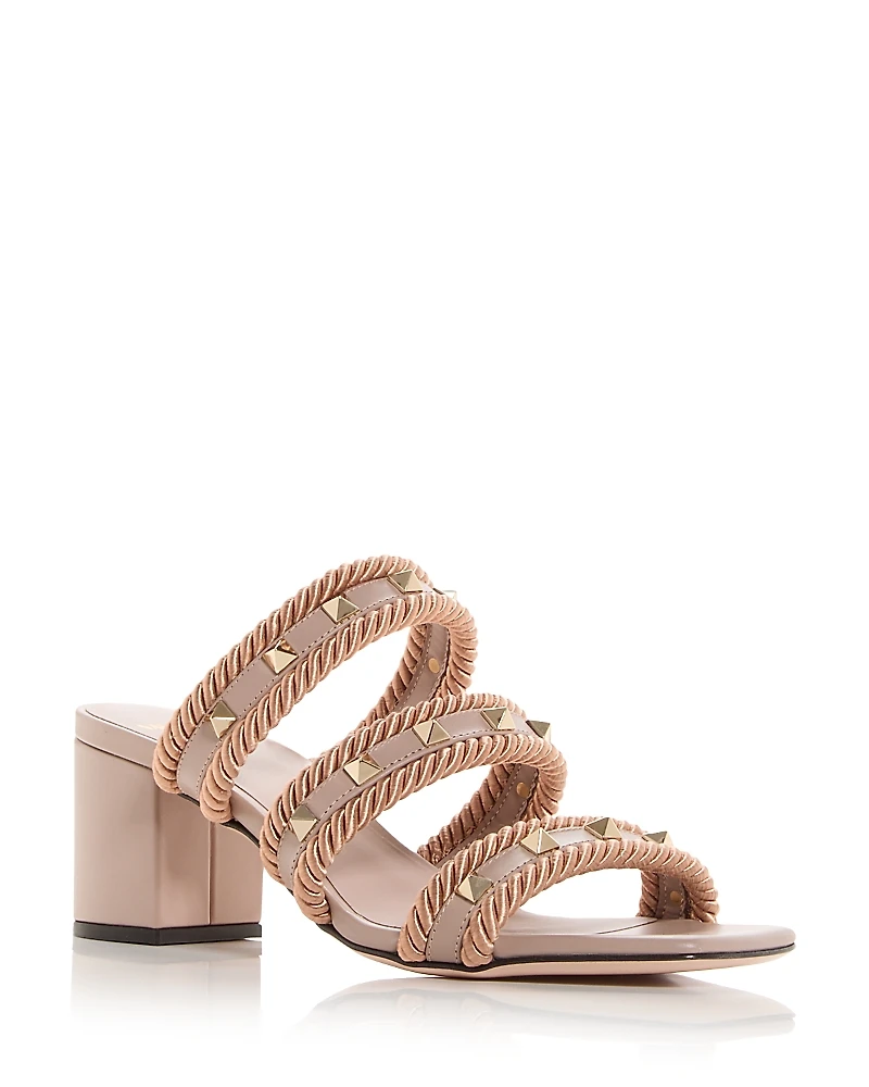 Valentino Garavani Women's Rockstud Embellished Slide Sandals