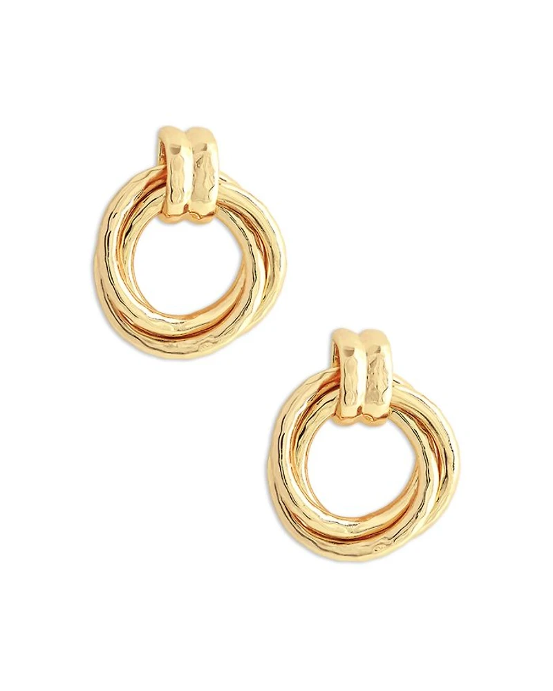 Neptune Triple Ring Drop Earrings