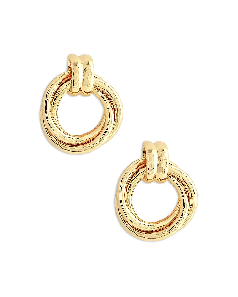 Anabel Aram Neptune Triple Ring Drop Earrings