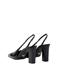 Women's Patent Leather Slingback Pumps