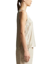 Silk Blend Scoop Neck Camisole