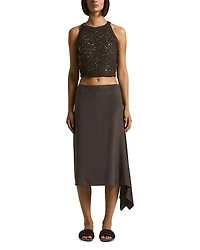 Sequin Knitted Crop Top