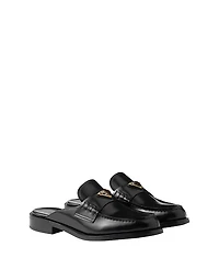 Prada Women's Brushed Leather Mules