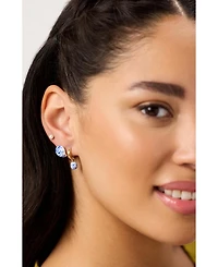 Lainey Marble Gold Drop Earrings