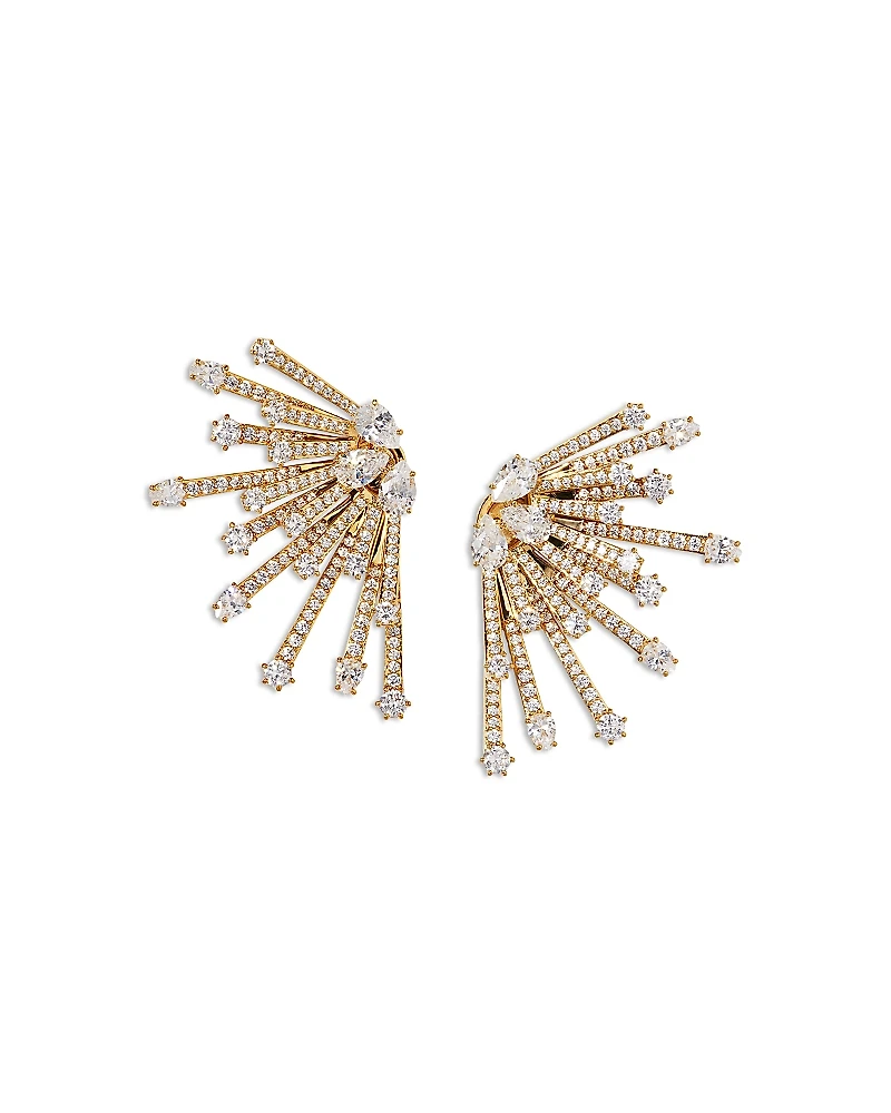 Nadri Cubic Zirconia Starlet Jacket Earrings