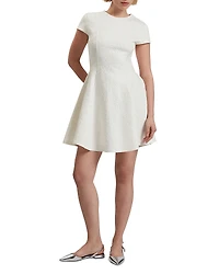 Ted Baker Clodaa Embroidered Ponte Mini Skater Dress