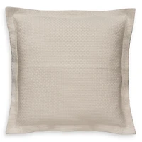 Dea Luxury Linens Villa Seta Cotton-Silk Matelasse Euro Sham