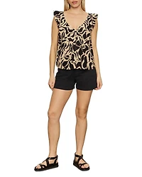 The Time Off Cap Sleeve Blouse