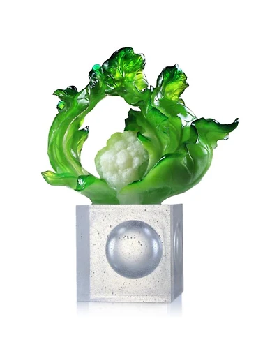 Tranquil Resplendence Crystal Cauliflower Figurine