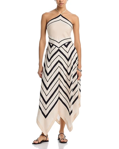 Simkhai Hera Halter Swim Cover-Up Dress