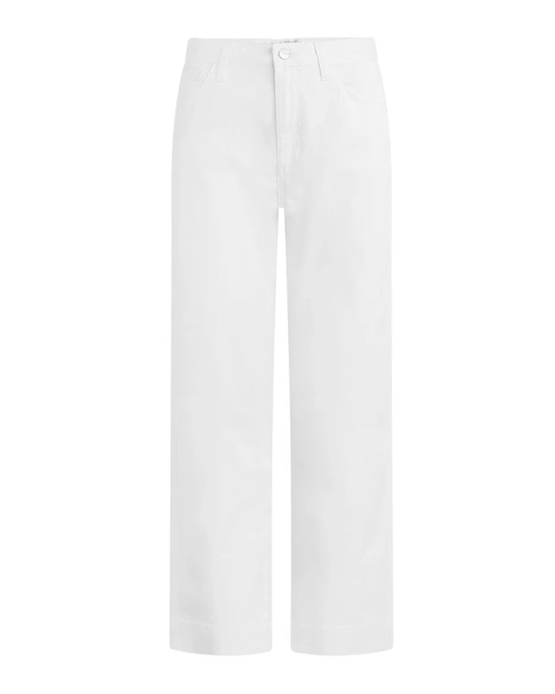 The Wilder Relaxed Barrel Leg High Rise Jeans White