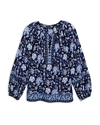 Thalia Floral Print Top