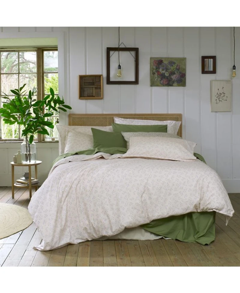 Spring Sprig Printed Cotton Flat Sheet