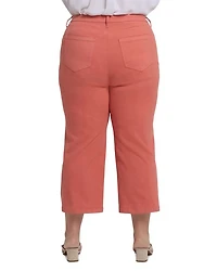 Coco Relaxed Wide Leg Crop Jeans Coral Haze