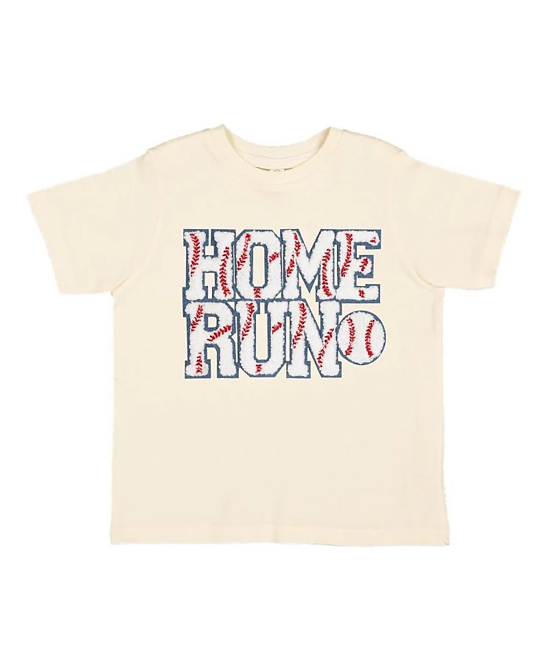 Sweet Wink Boys' Home Run Patch Short Sleeve T-Shirt - Baby, Little Kid