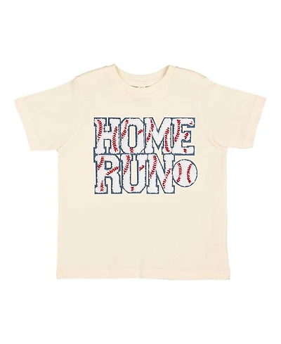 Sweet Wink Boys' Home Run Patch Short Sleeve T-Shirt - Baby, Little Kid