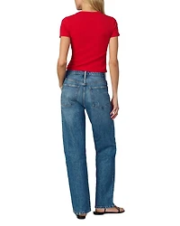 The 90s Niki High Rise Straight Jeans Aglow