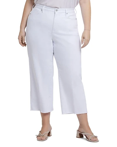 Coco Relaxed Wide Leg Crop Jeans Optic White
