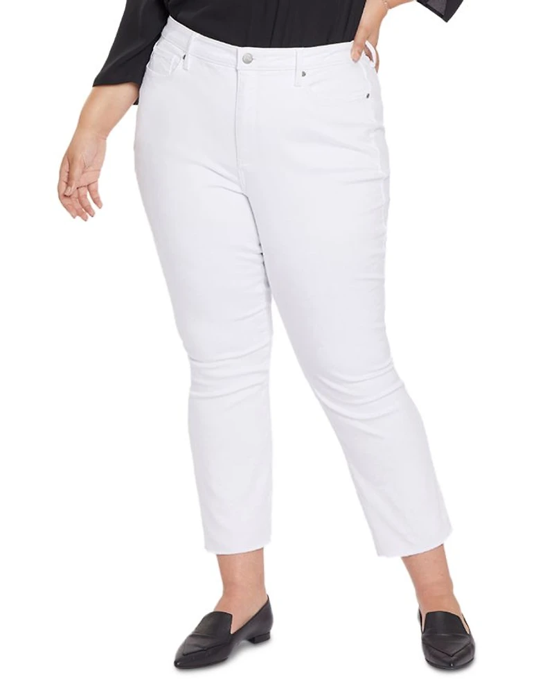 Slim Bootcut Ankle Jeans Optic White