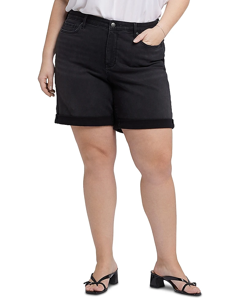 Nydj Plus Diana Relaxed Jean Shorts