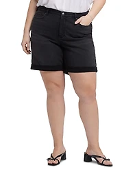 Nydj Plus Diana Relaxed Jean Shorts