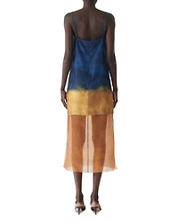 Painted Stripe Slip Dress