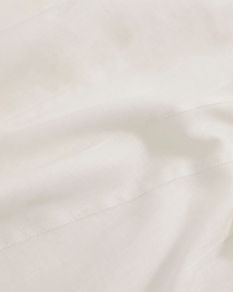 Romi Linen Balloon Sleeved Short Dress