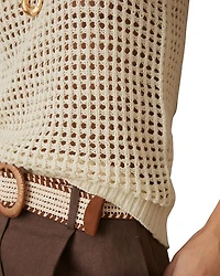 Claudia Linen Knit Tank
