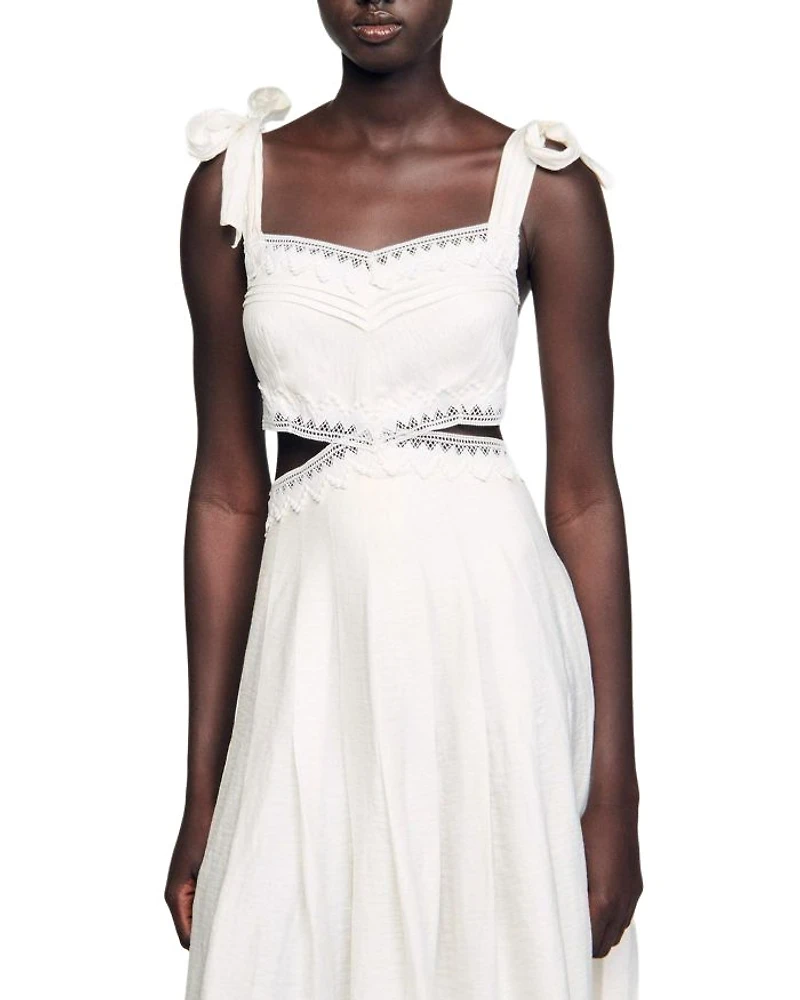 Solena Lace Trim Maxi Dress