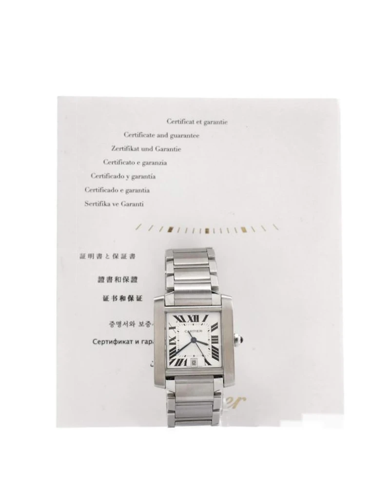 Tank Francaise Automatic Watch in Stainless Steel 28mm
