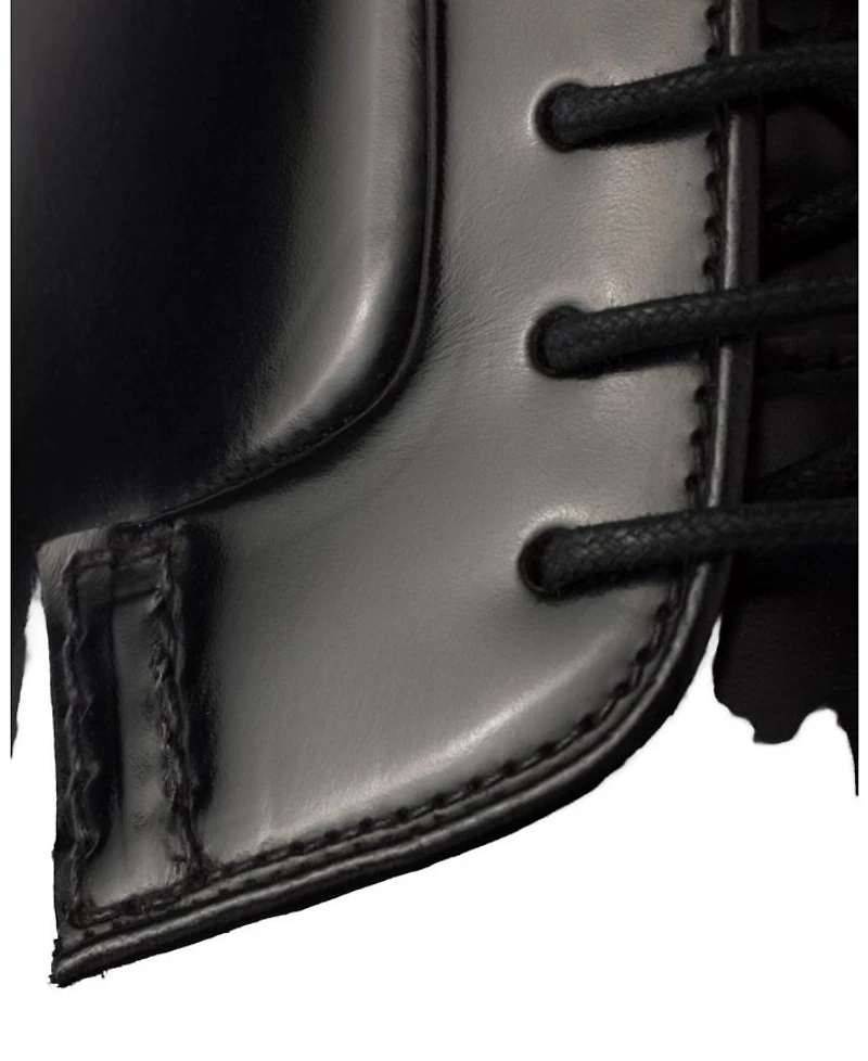 Men's Brushed Leather Lace-Up Shoes