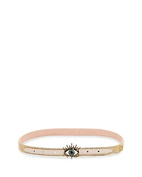 Kurt Geiger London Women's Evil Eye Raffia Belt